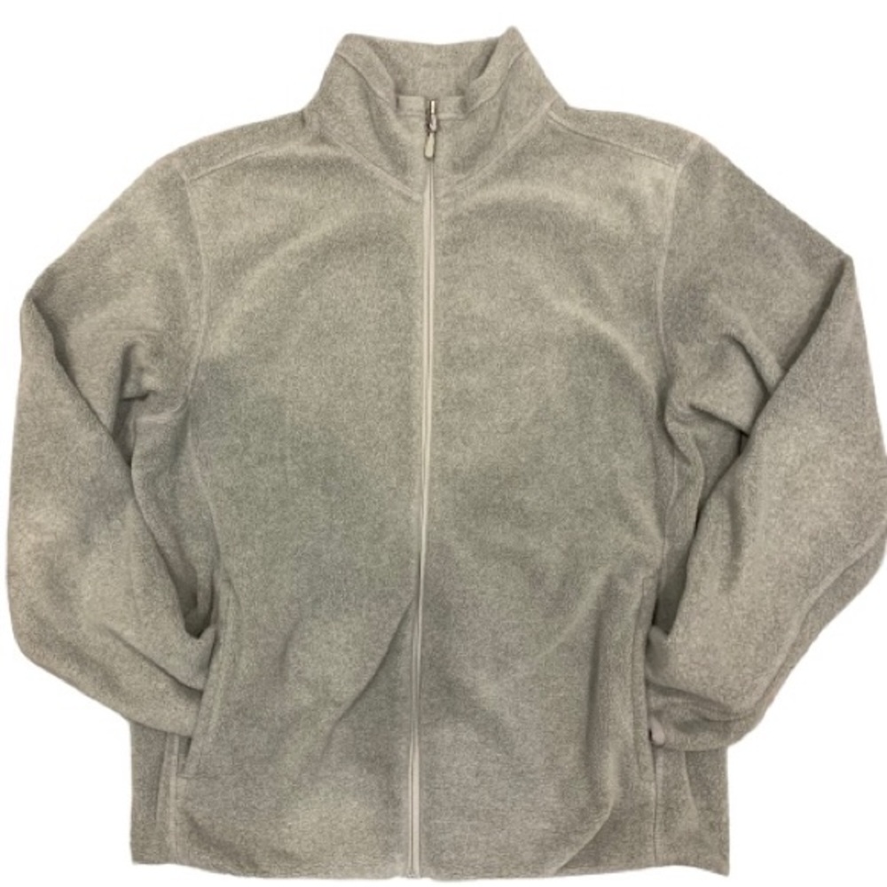 Uniqlo Fleece Jacket Light Gray Size M